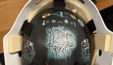 Devin Cooley’s new helmet