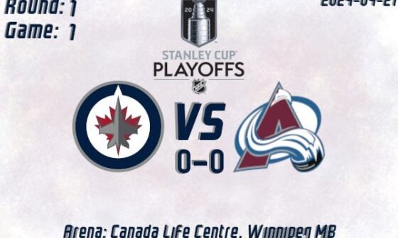 GDT - Thu April 18, 2024 | Jets vs Avs @ 6pm CT | Playoffs Round 1 Game 1