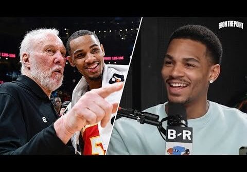 DeJounte Murray on his relationship with Coach Pop : "I love that dude to death. He was a father for me. When I lost people (which is a lot of people in my life), I would go to his room, and he would give me that hug - I would cry on his shoulder. That hug means so much to me."