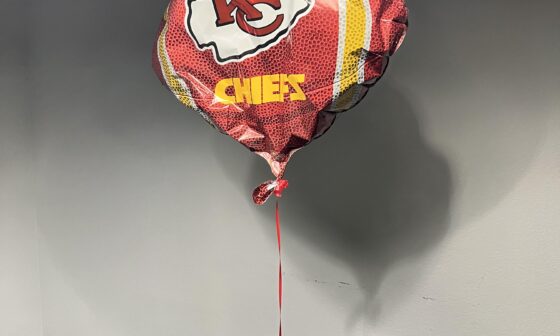 My Super Bowl Balloon made it all the way to draft day