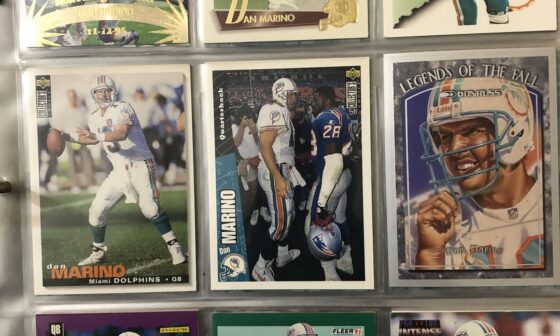 Felt left out. Some of my Marino and Dolphins cards.