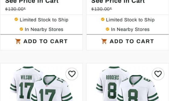 Select sizes on the new away jerseys are accidentally marked down to half price on Dick’s, run!