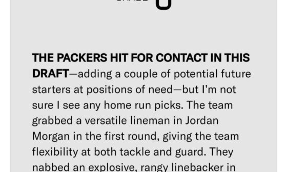 Found one of the lowest ranking of the Packers draft - The Ringer
