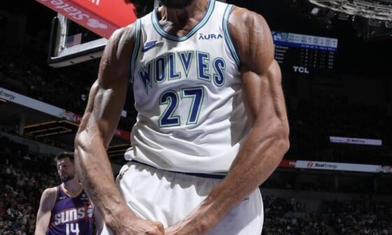 Maybe it’s just because I’m a trainer, but how are more people not talking about how jacked Gobert is? Dudes like 7% body fat