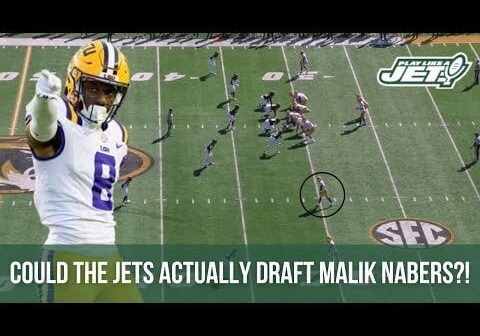 Should the Jets TRADE UP to draft Malik Nabers? Could he slide on draft day?? | Jets All-22 Film Breakdown 🎥