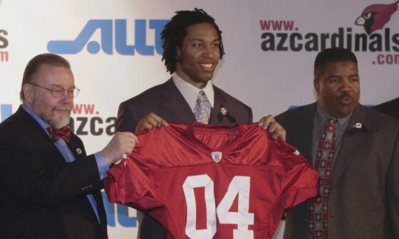 Today, 20 years ago, the Arizona Cardinals selected all-time great Larry Fitzgerald with the #3 overall pick.