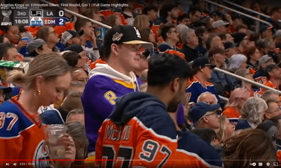 Can we give this man a Subreddit high five!?!? Loved the sole kings fan in Oil territory!