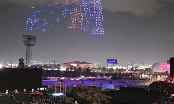 Still from the Star Wars Friday Night Drone Show