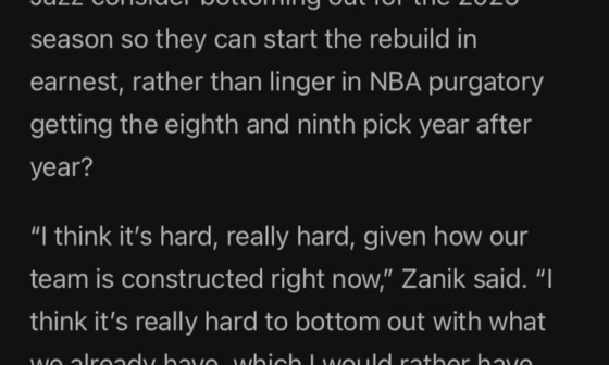 Justin Zanik quote on potential bottoming out in 2025