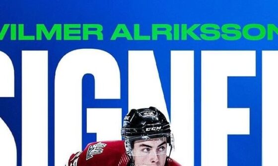 AbbyCanucks on Instagram: "Abbotsford Canucks General Manager, Ryan Johnson, announced today that the club has signed forward Vilmer Alriksson to an amateur try-out agreement."