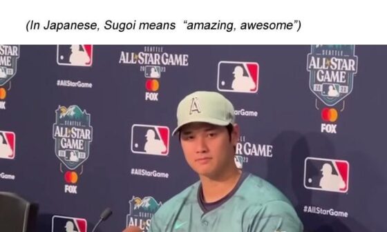 Ohtani's old comments on Mookie. Aged like Wine. Mookie Hits 5 for 5 against Nationals Today.