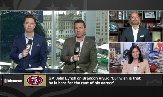 [Rapoport] From The Insiders: The only way the door gets shut on a Brandon Aiyuk trade is if the #49ers give him a new deal. There appear to be other teams willing to do it if SF doesn't.