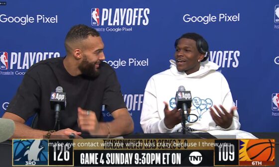 Ant on his crotch chop: "I was trying to get Rudy to do it with me, but he would never make eye contact— which is crazy cause I threw you the ball. My boy got the And-1 man I was just happy about that"
