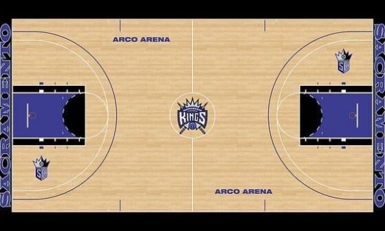 I wish the Kings would bring back this jersey and home court design combo a few times a year!