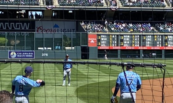 Rays fan checking in at Coors - 3B