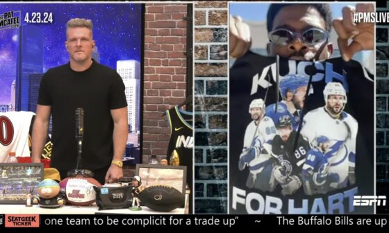 PK Subban repping Kuch for Hart on ESPNs Pat McAfee Show