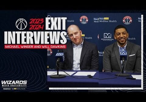 [Washington Wizards, April 17] President of Monumental Basketball Michael Winger and General Manager Will Dawkins spoke to the media following the conclusion of the 2023-24 regular season. (59 minute YouTube video)