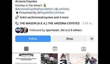 The Coyotes have ceased social media operations