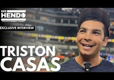 Triston Casas talks Joey votto impact, MLB THE SHOW & gives his Mount Rushmore for first baseman
