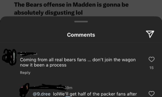 Apparently we’ll become Bears fans…