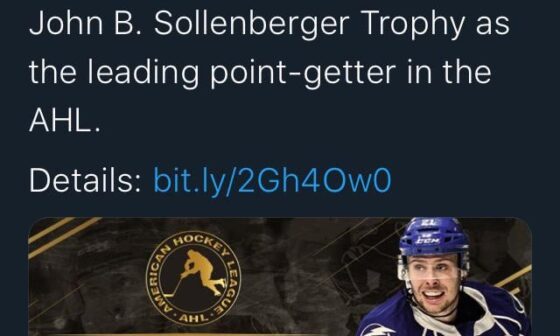 Can you believe that this guy flew under the radar for as long as he did after shredding the AHL in 2018-19?