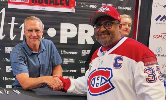 Alex Kovalev was in Montreal this past weekend for an autograph signing
