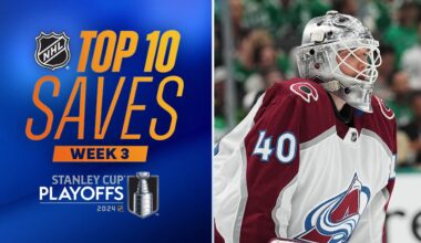 NHL Top 10 Saves from Week 3 | 2024 Stanley Cup Playoffs