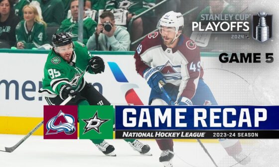 Gm 5: Avalanche @ Stars 5/15 | NHL Highlights | 2024 Stanley Cup Playoffs