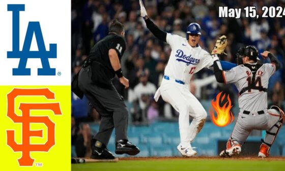 Dodgers vs Giants [TODAY] May 15, 2024 GAME Highlights | MLB Highlights | 2024 MLB Season