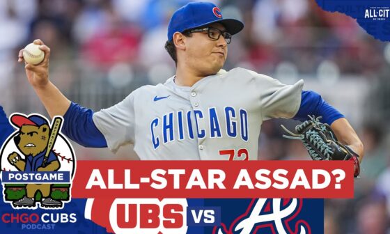 Javier Assad Shuts Down Atlanta Helping Chicago Cubs Avoid Sweep | CHGO Cubs Postgame Podcast