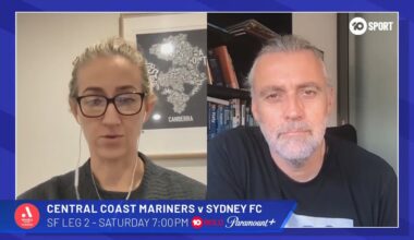 Who will secure a spot in the A-League Men's 2023-24 Grand Final? The Mariners or Sky Blues?