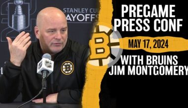 Bruins Head Coach Jim Montgomery Gives Brad Marchand Update for Game 6 vs. Panthers