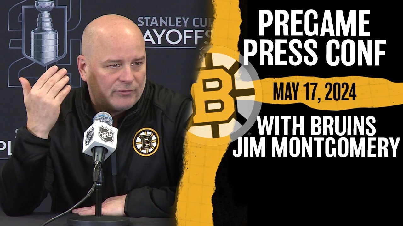 Bruins Head Coach Jim Montgomery Gives Brad Marchand Update for Game 6 vs. Panthers