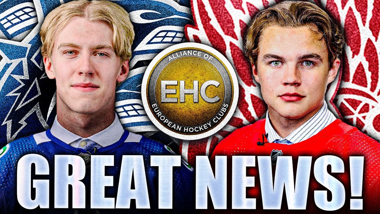 AWESOME RED WINGS & CANUCKS NEWS: AXEL SANDIN-PELLIKKA & JONATHAN LEKKERIMAKI