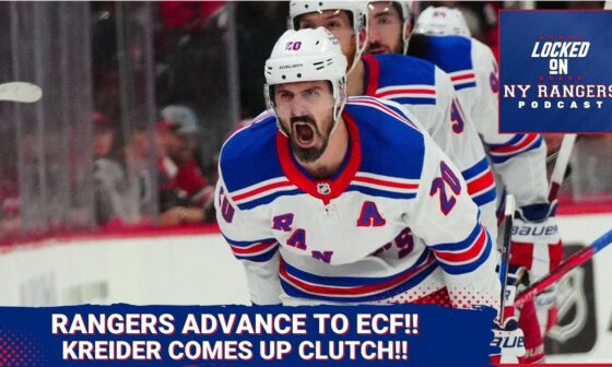 Chris Kreider comes through CLUTCH with series-clinching HAT TRICK in Game 6 against the Canes!!!