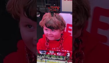 His First Ever Game... (@DetroitRedWings)