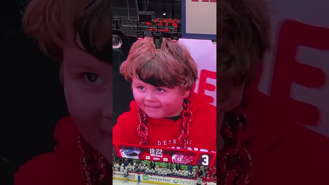 His First Ever Game... (@DetroitRedWings)