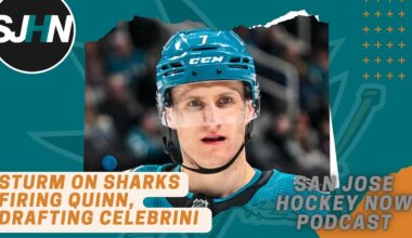 Sturm Talks Sharks Firing Quinn, Drafting Celebrini