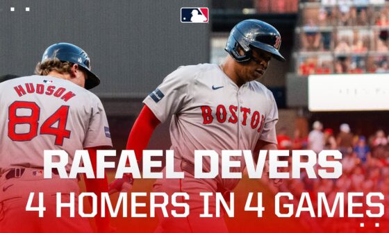 Rafael Devers is on a 4-game home run streak!