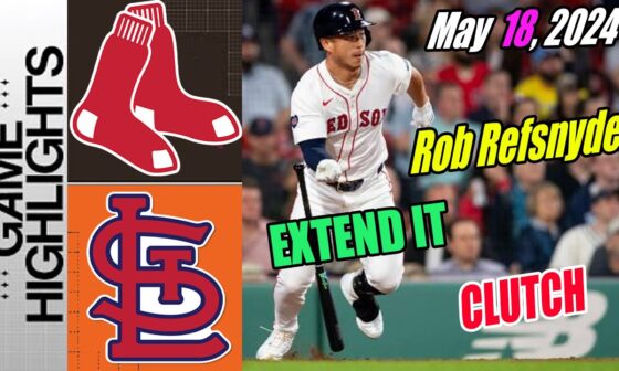 Red Sox vs Cardinals [Highlights] Rob delivers & evens the score! | Let’s go ROB