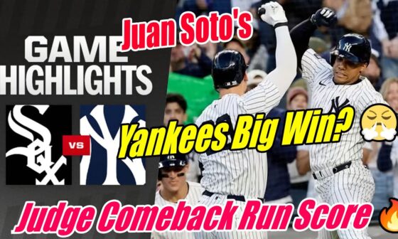 Yankees vs White Sox [Full Game] May 19,2024 | Seven straight wins - Yankees dominated the Sox.