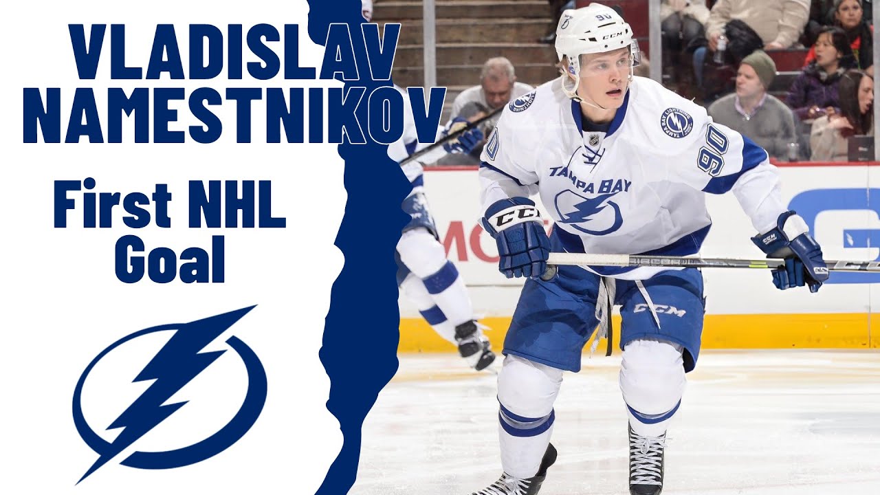 Vladislav Namestnikov #90 (Tampa Bay Lightning) first NHL goal Oct 13, 2014 (Classic NHL)