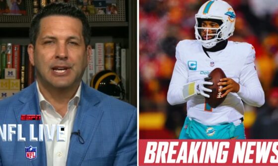 NFL LIVE | Adam Schefter latest on QB Tua Tagovailoa's contract with Dolphins amid holdout in OTAs