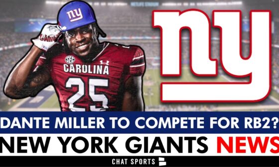 REPORT: Dante Miller To COMPETE For Backup Running Back Job | New York Giants News, Rumors