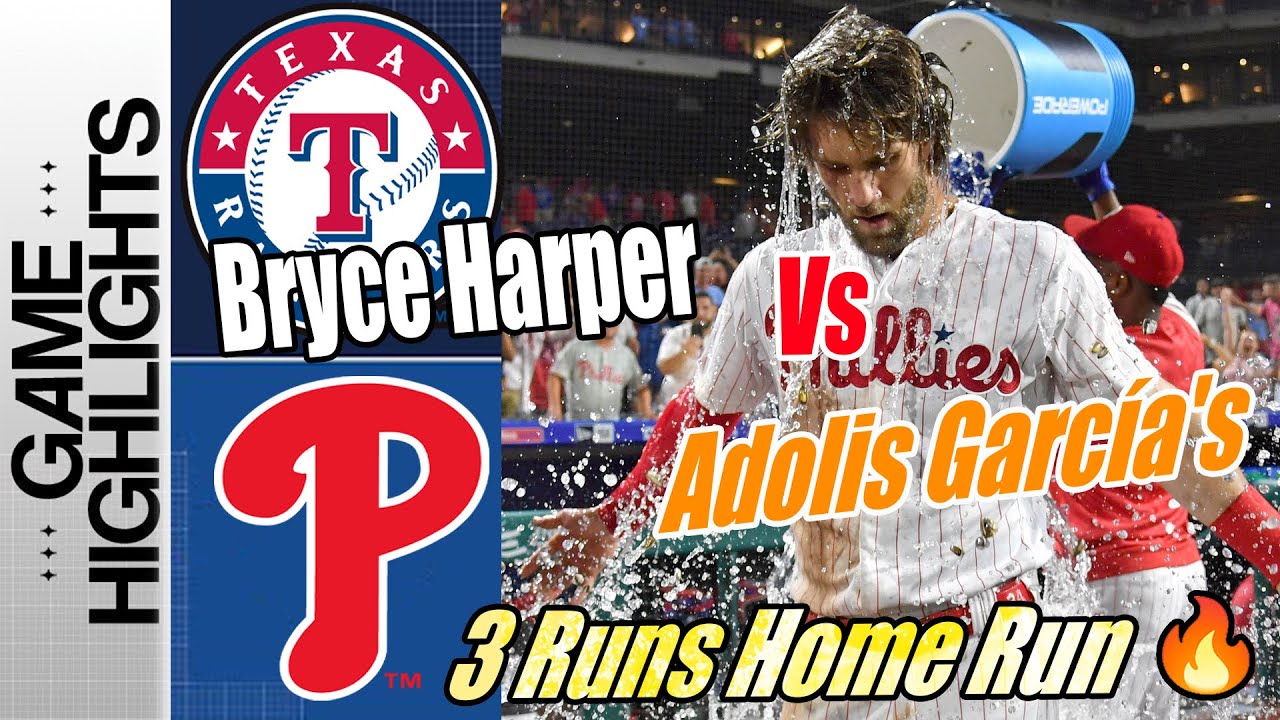 Philadelphia Phillies vs Texas Rangers (05/20/2024) Game Highlights | Harper hit THREE home runs 🤯