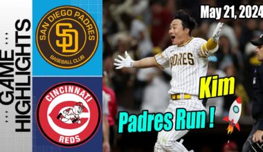 San Diego Padres vs Cincinnati Reds Today Highlights (May 21, 2024) | Kim Ha-Seong hits & runs!