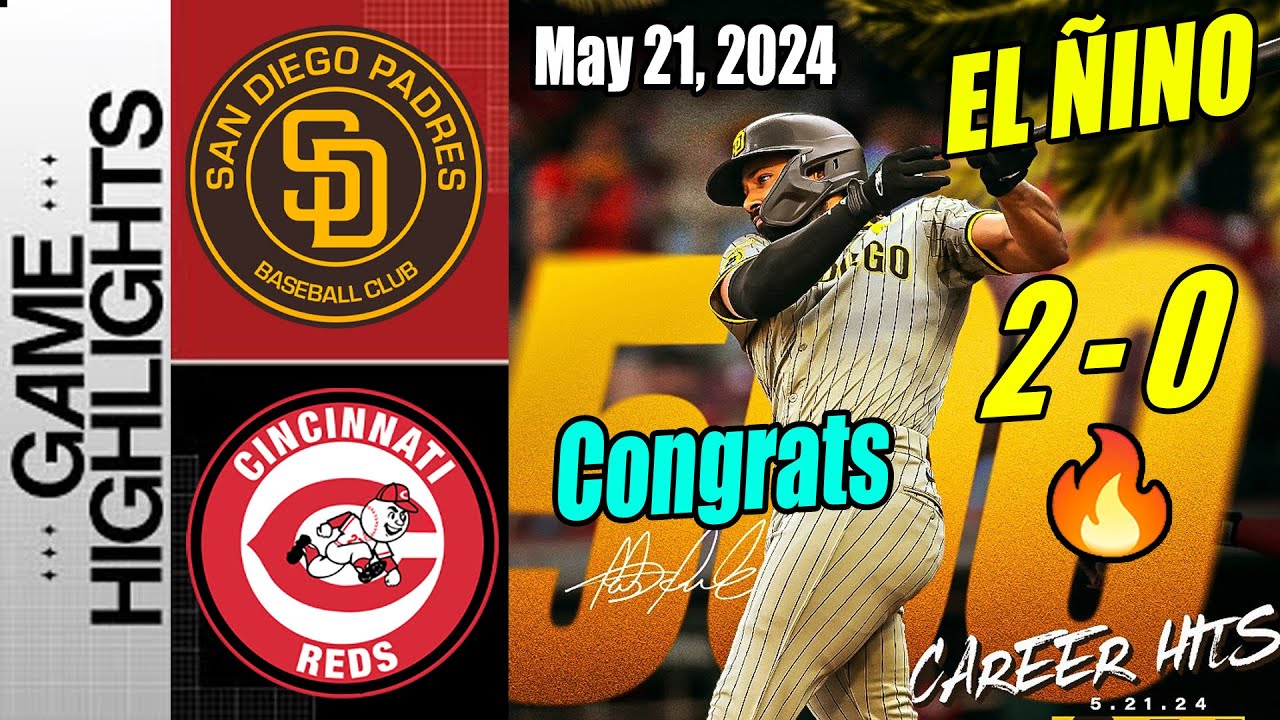 Padres vs Reds [Tatis Jr. home run !] (May 21, 2024) | (500) Hits for Tatis 👏