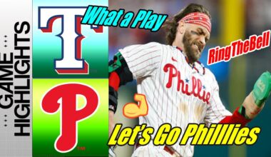 Rangers vs Phillies [Highlights] May 22, 2024 Home Run opens scores the lead. Let's go Phillies