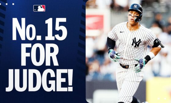 Aaron Judge mashes his 15th home run!