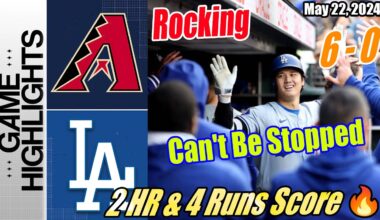Dodgers vs Diamondbacks [FULL GAME] (05/22/24) | 2 HR & 4 Runs Score Innings 😱 Can't Be Stopped 🔥